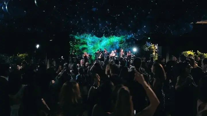 LED wall at a live event