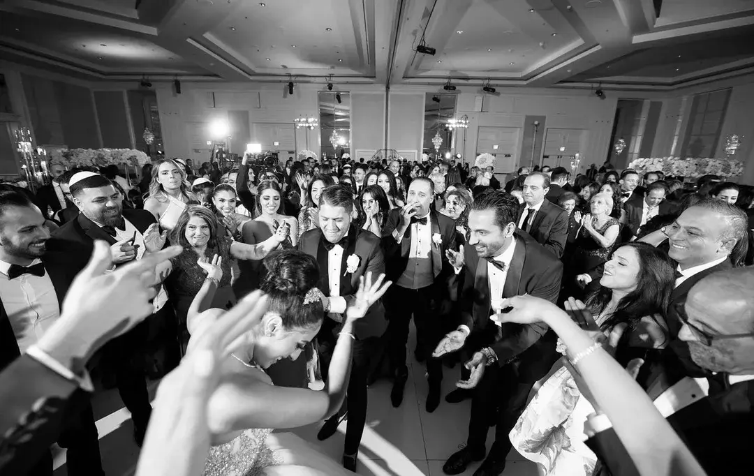 A packed, high-energy dance floor