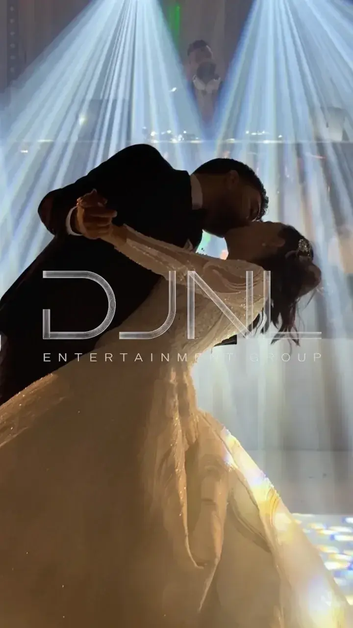 A wedding reception lit from the first dance to the last song